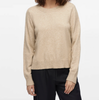 Bluse mit schönen Knöpfen - Beige