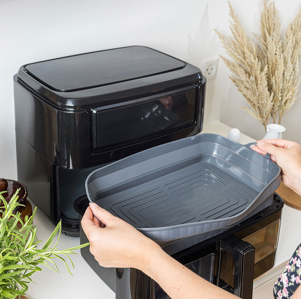 Airfryer Silikonform für Doppelschublade