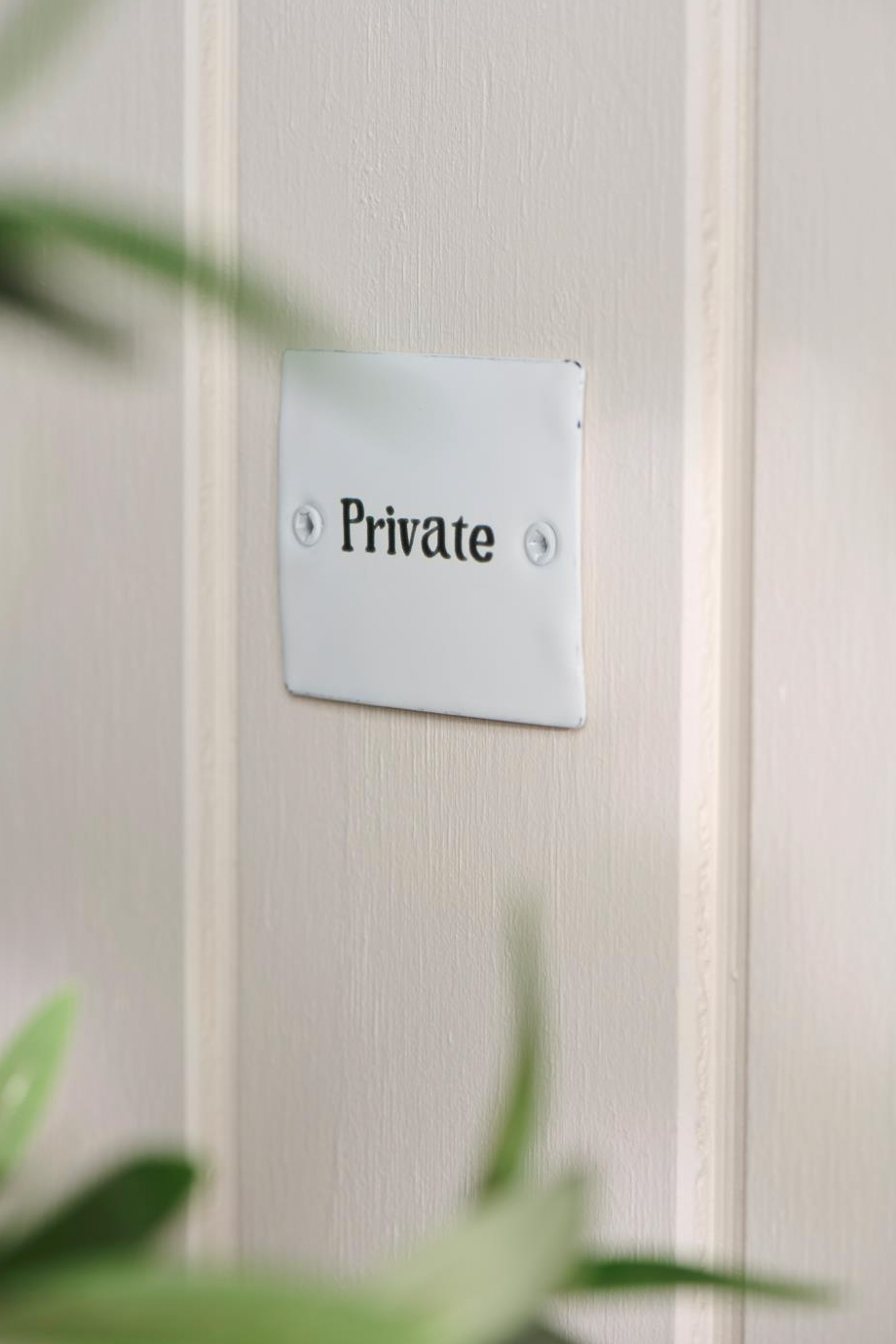 Schild Emaille Private