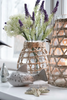 Vase mit Geflecht