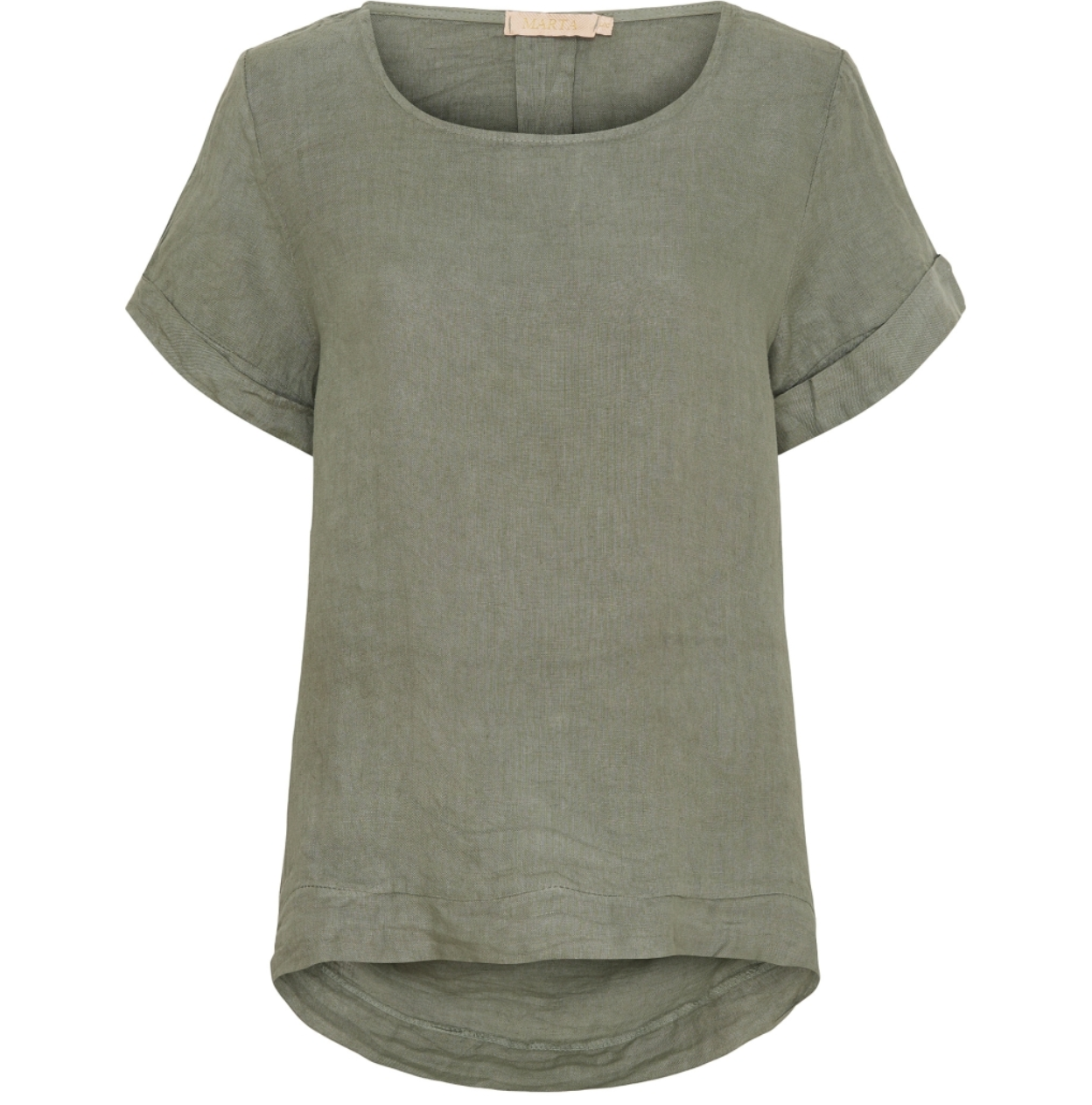 Bluse Leinenmix – Military