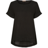 Bluse Oversize Leinenmix – Black