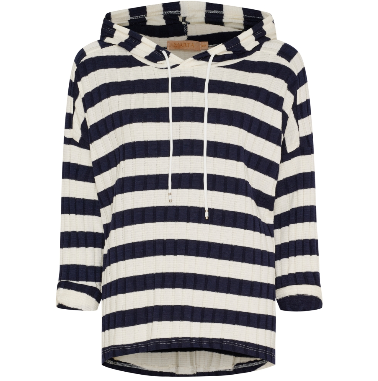 Bluse mit Kapuze - Navy