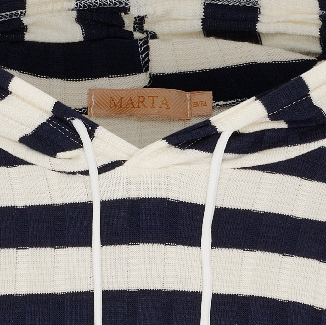 Bluse mit Kapuze - Navy