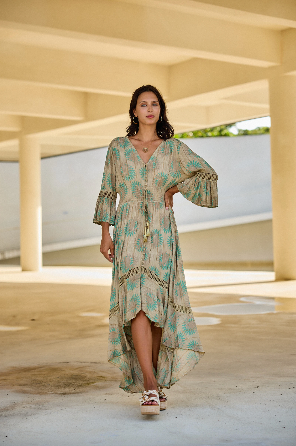 Kleid Boho Coral