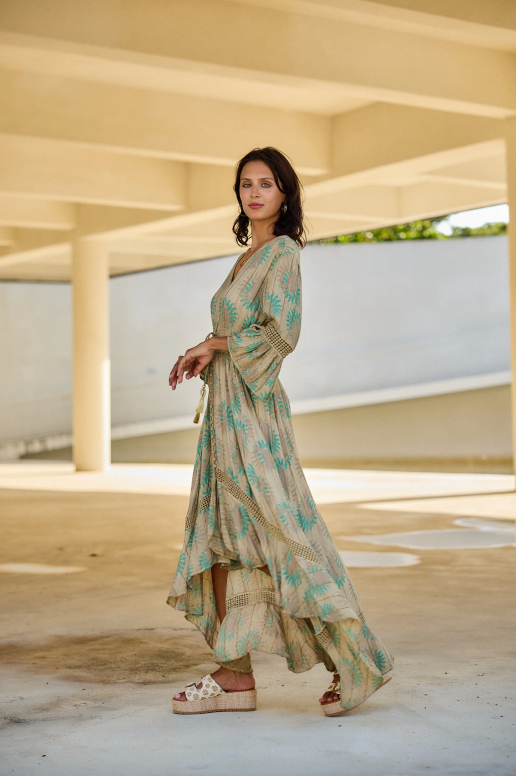 Kleid Boho Coral