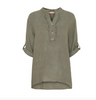 Hemdbluse Vera Leinenmix - Military