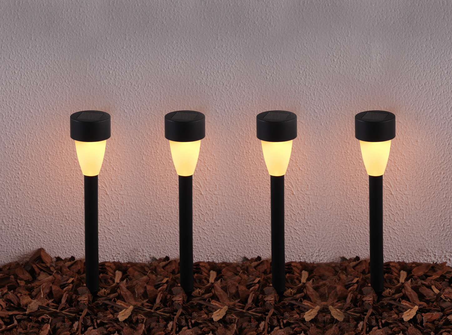 Fackel mit Solarzellen – Set mit 4 Stk.