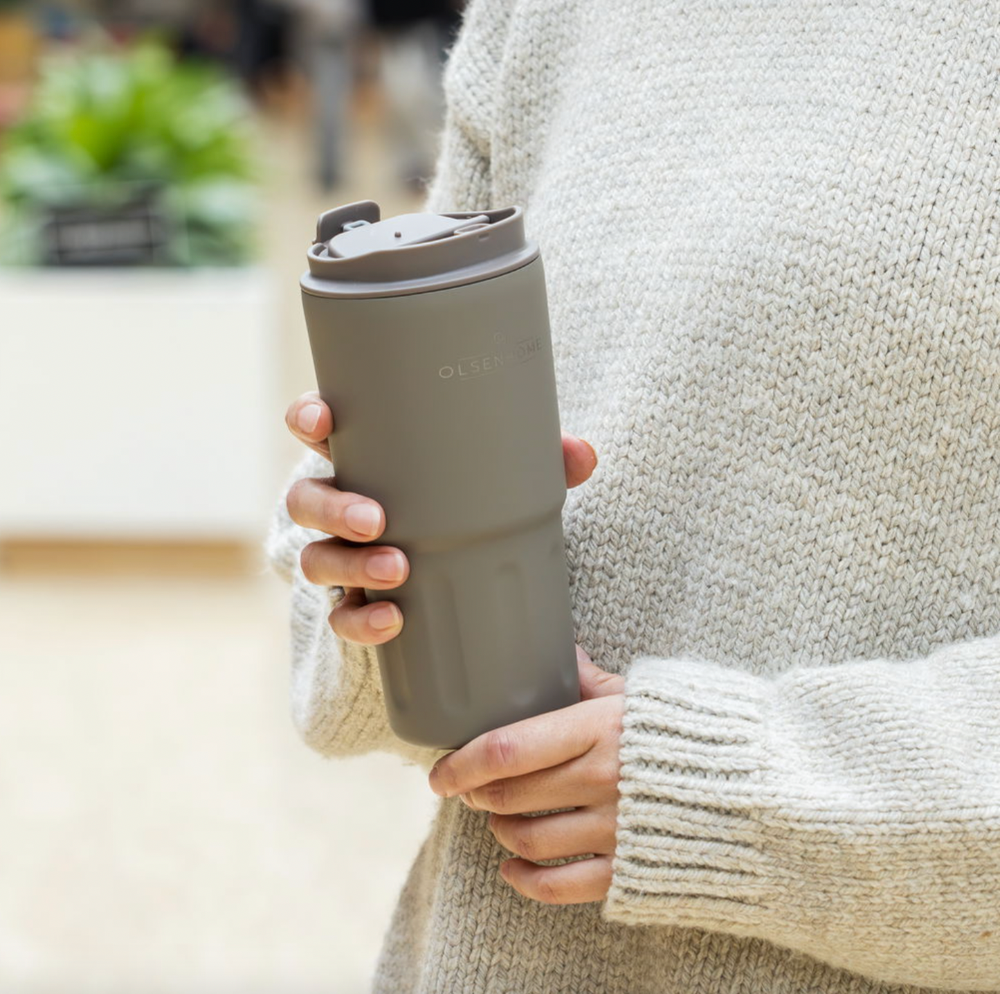 Thermobecher Braun - 600 ml.