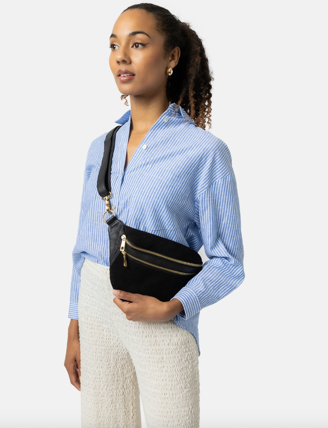 Bauchtasche Lima - Veloursleder