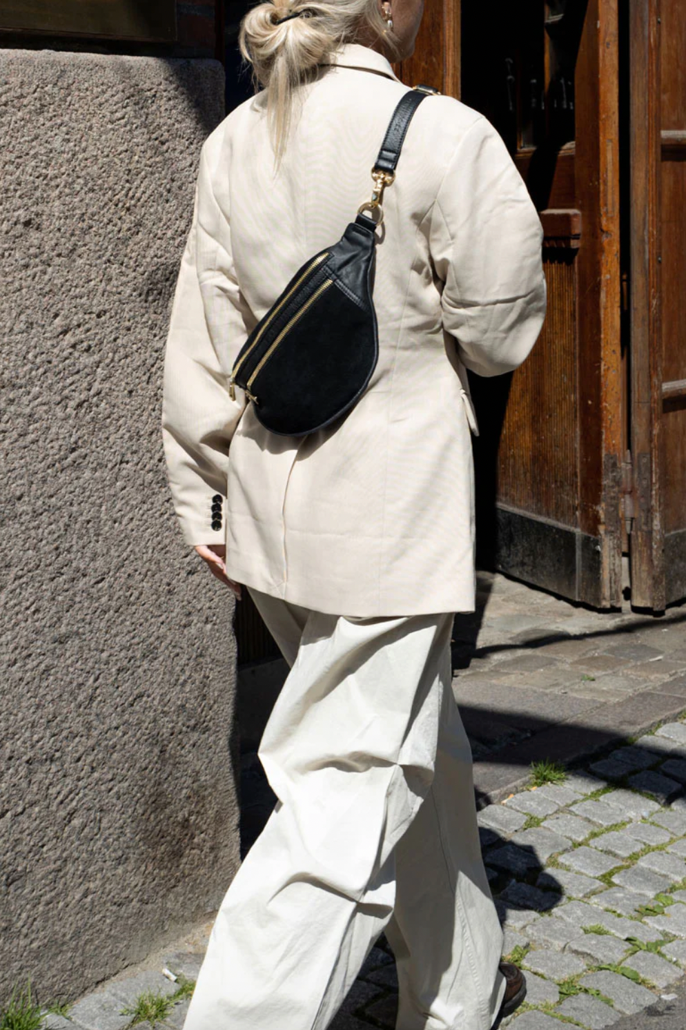 Bauchtasche Lima - Veloursleder