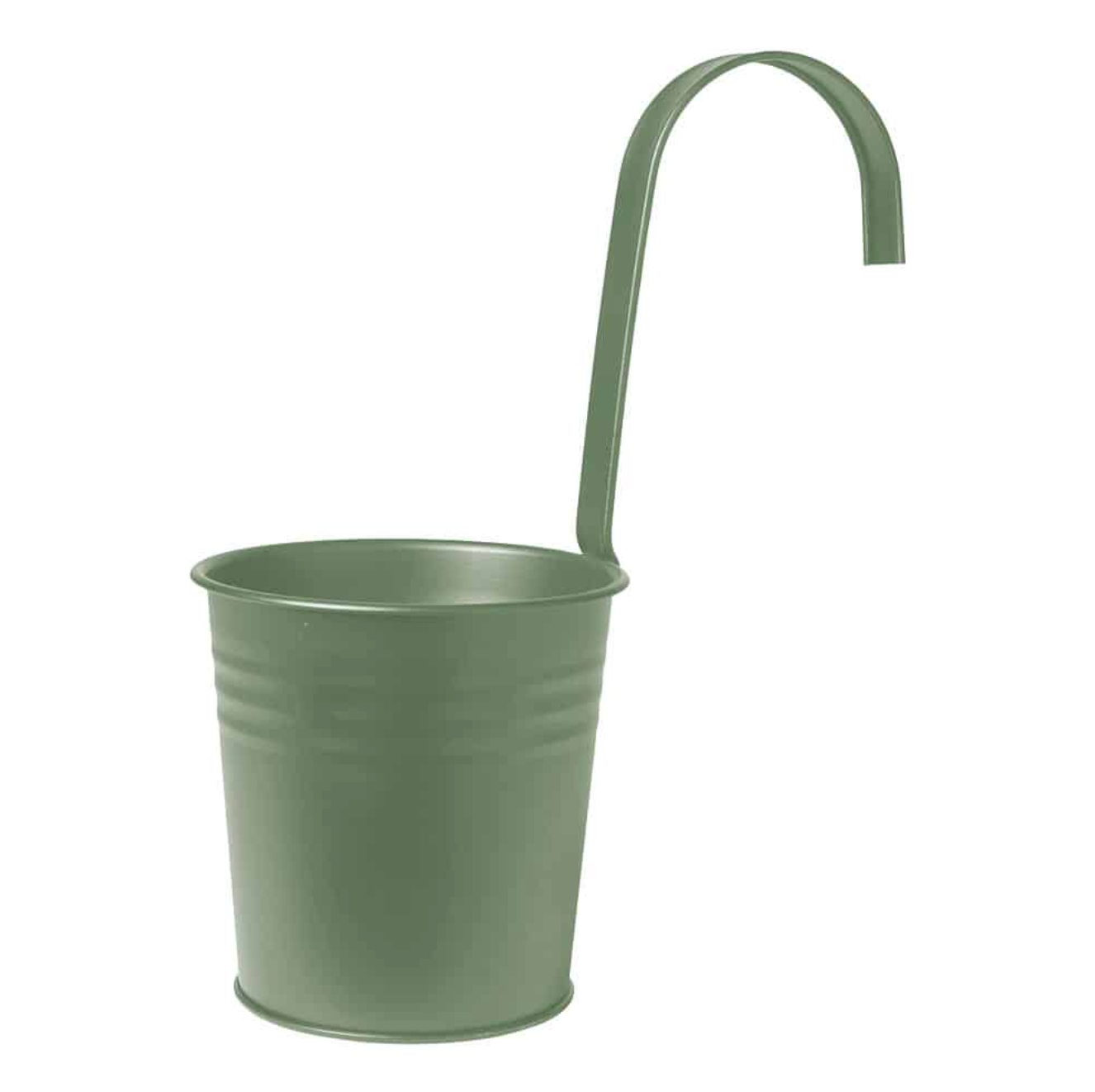 Übertopf mit Henkel - Grün