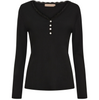 Bluse Masha mit Knöpfen - Schwarz