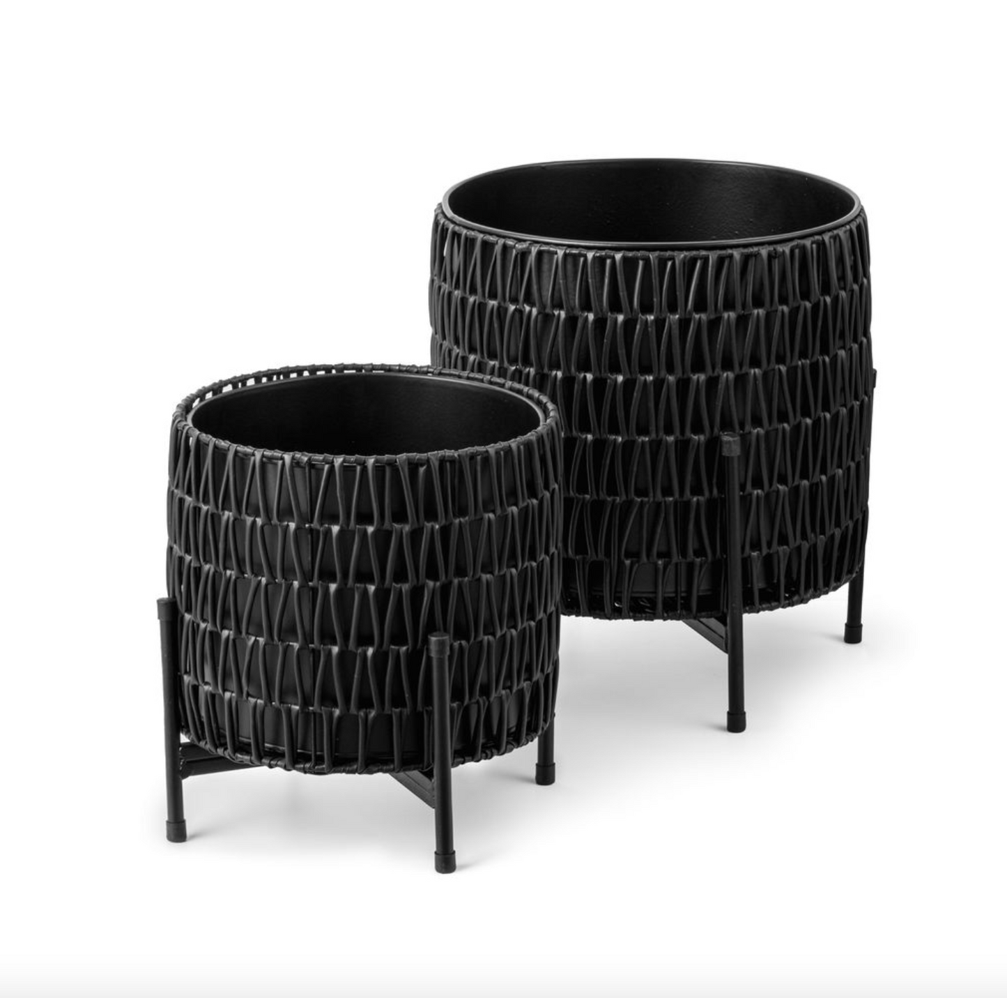 Set mit 2 Pflanzenkörben.