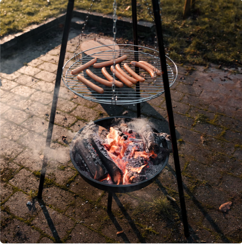 Feuerstelle Dreibein, Ø49 cm