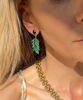 Ohrringe Feather - Emerald
