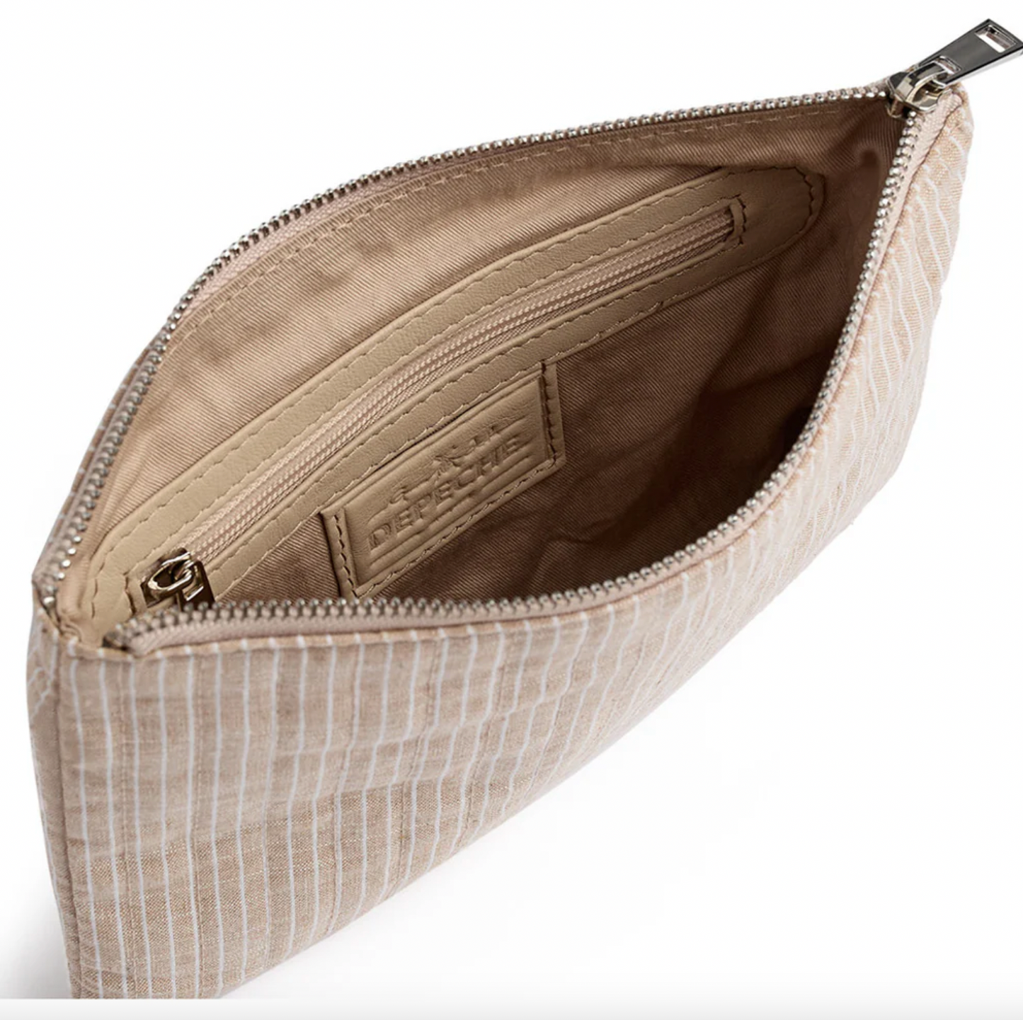 Clutch - Beige Streifen
