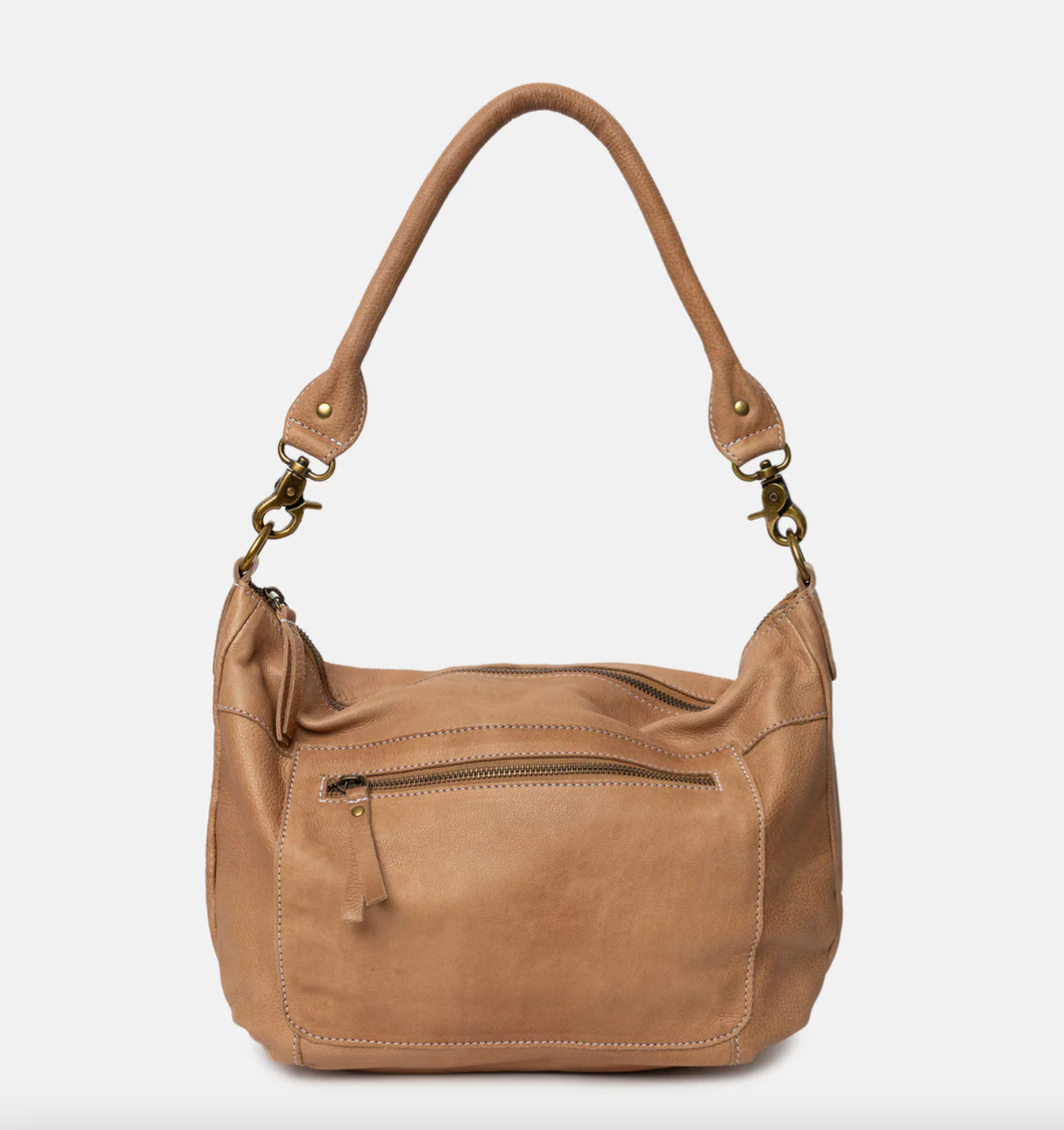 Schultertasche Naomi small - Taupe