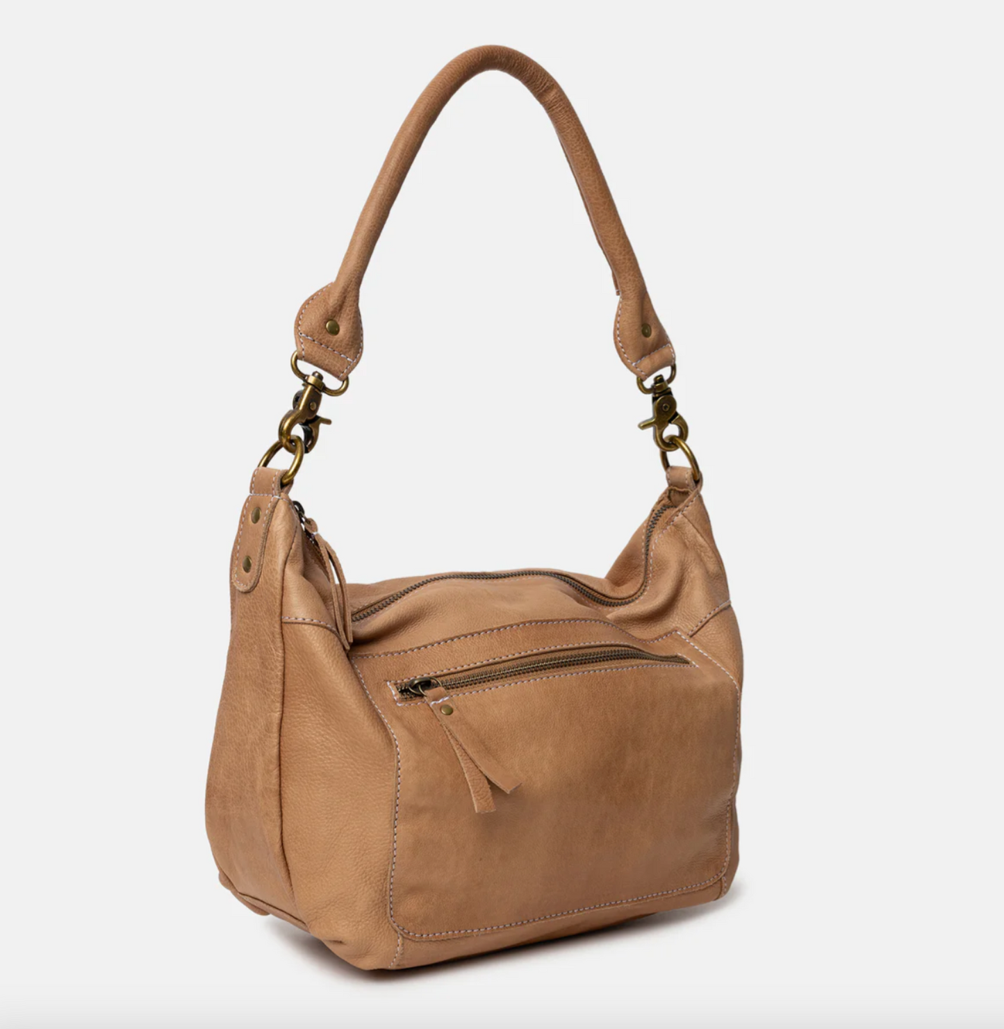 Schultertasche Naomi small - Taupe