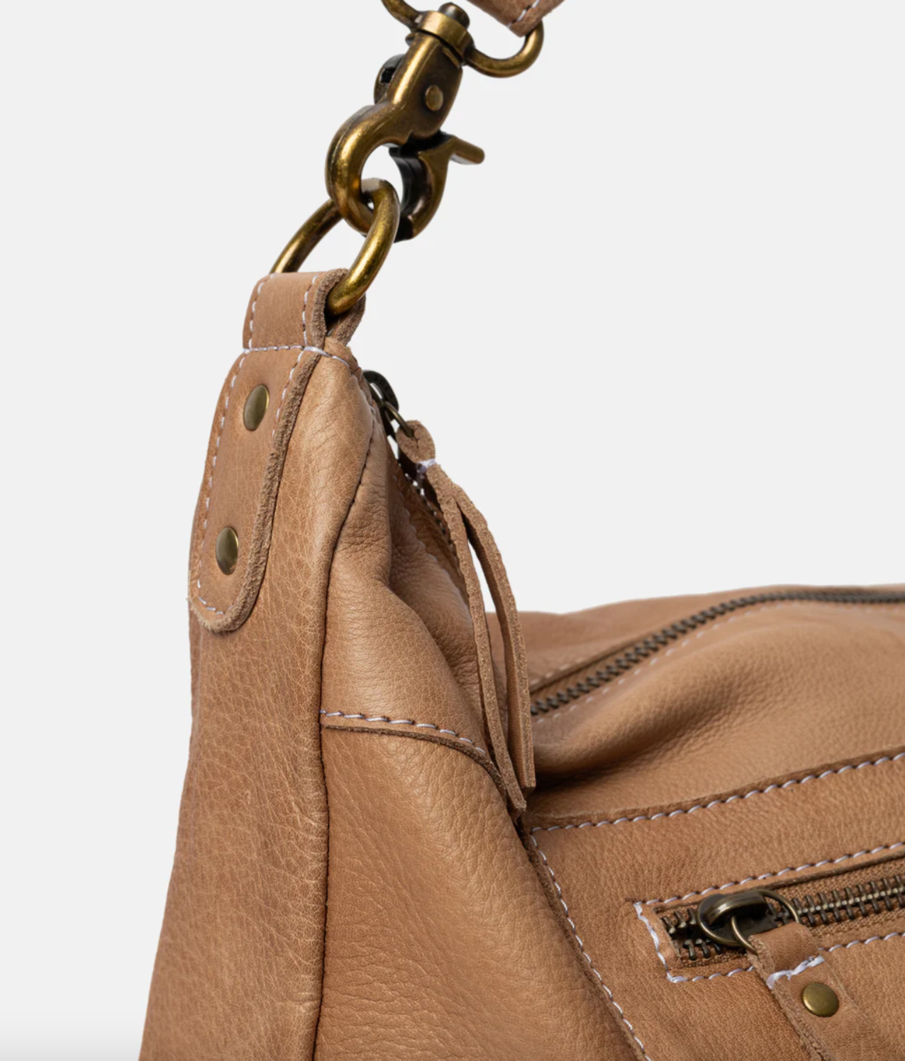 Schultertasche Naomi small - Taupe