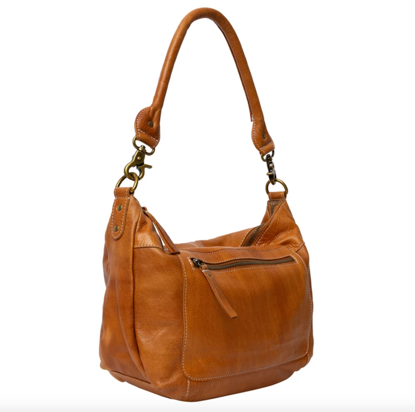 Schultertasche Naomi Small - Cognac