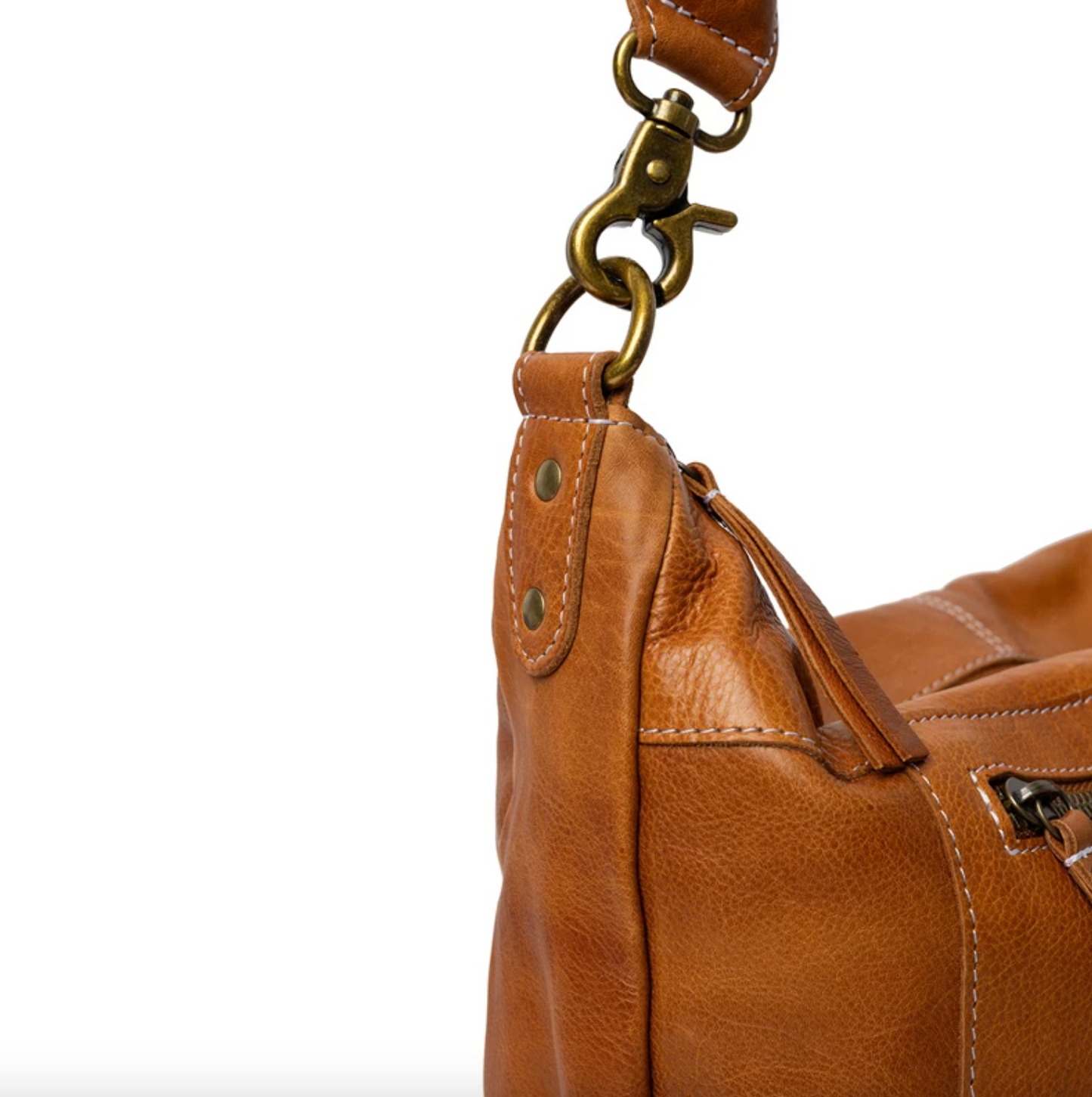 Schultertasche Naomi Small - Cognac
