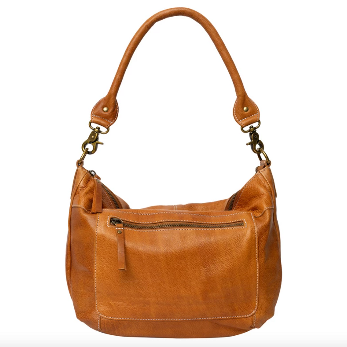 Schultertasche Naomi Small - Cognac