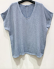 T-Shirt Cozy Leinenmix - Jeans