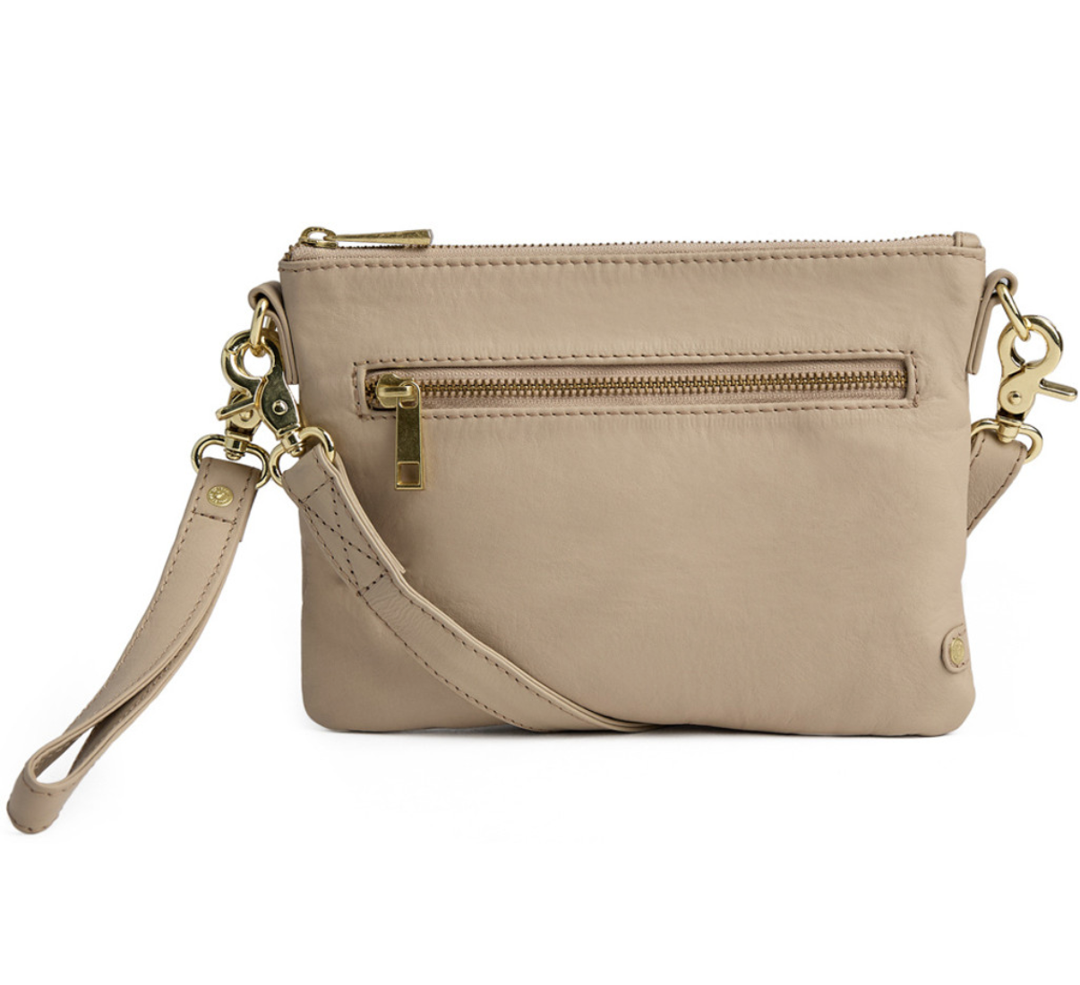 Schöne Tasche / Clutch - Soft sand