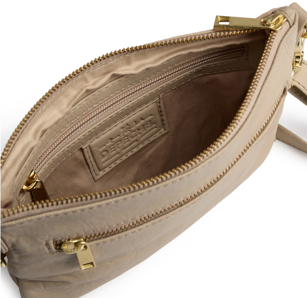 Schöne Tasche / Clutch - Soft sand