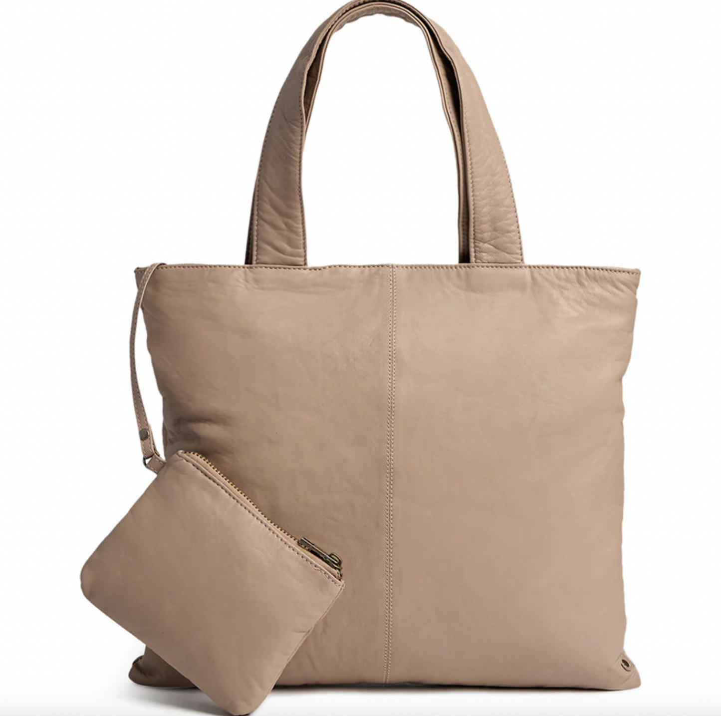 Shopper ink clutch MILLE – Latte