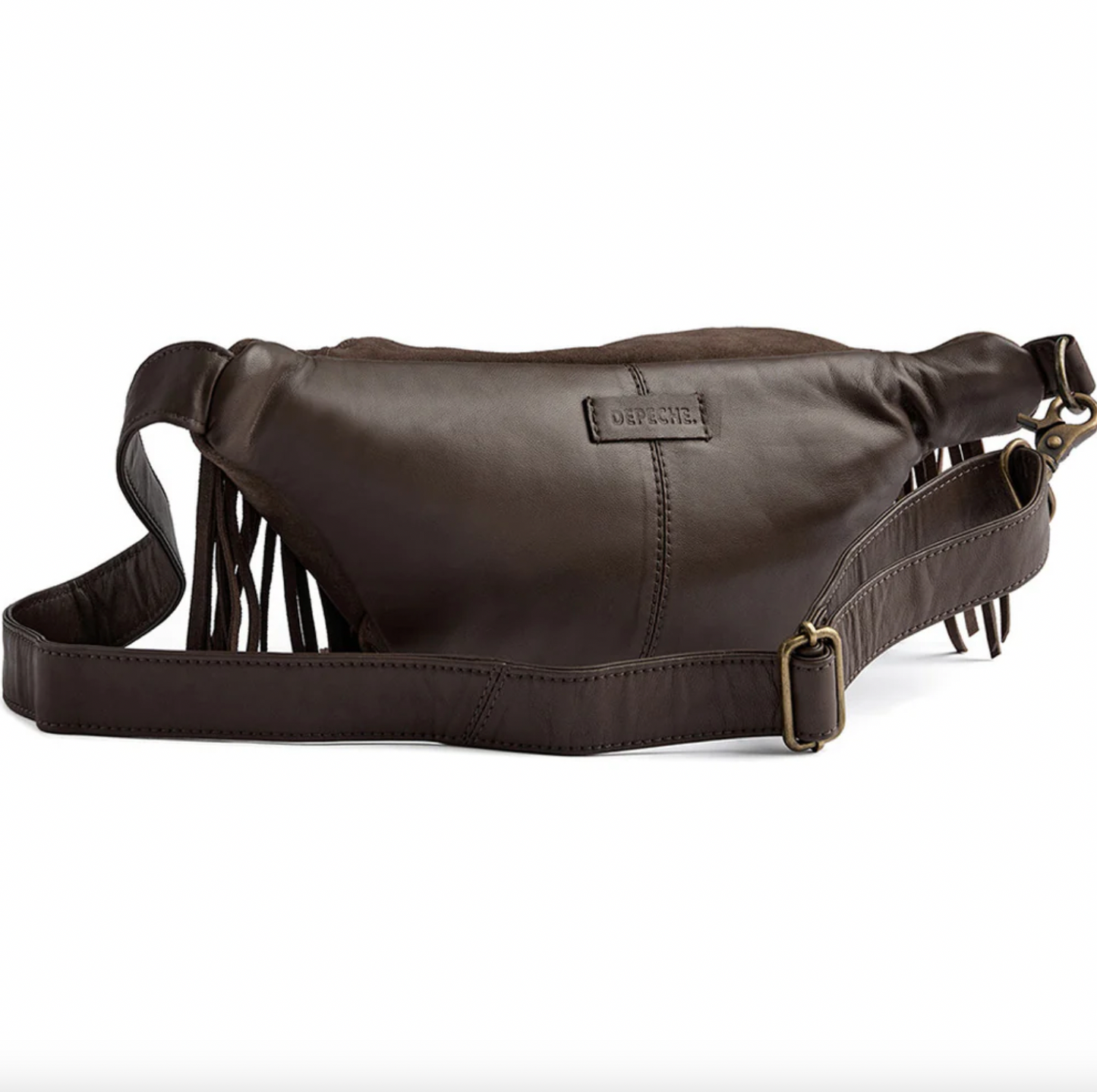 Bauchtasche mit Fransen - Deer Brown