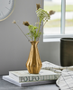 Vase - Goldenes Aluminium