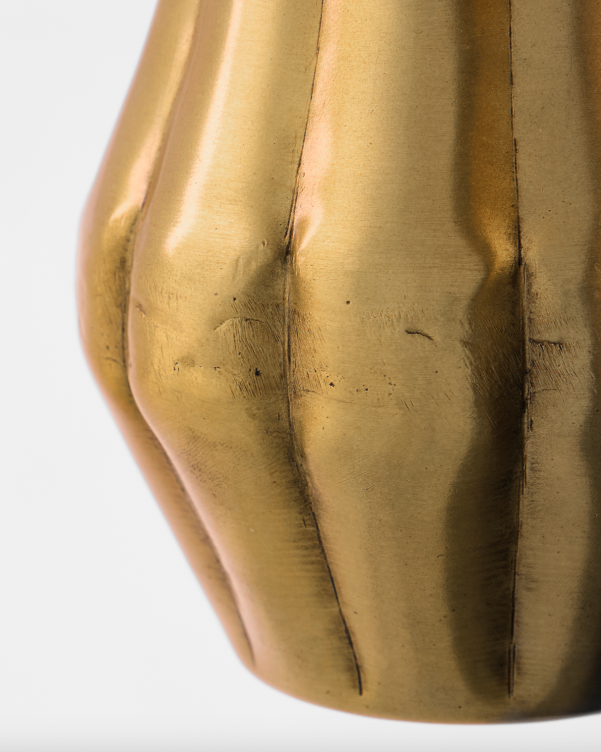 Vase - Goldenes Aluminium