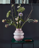 Vase Rosa mundgeblasen