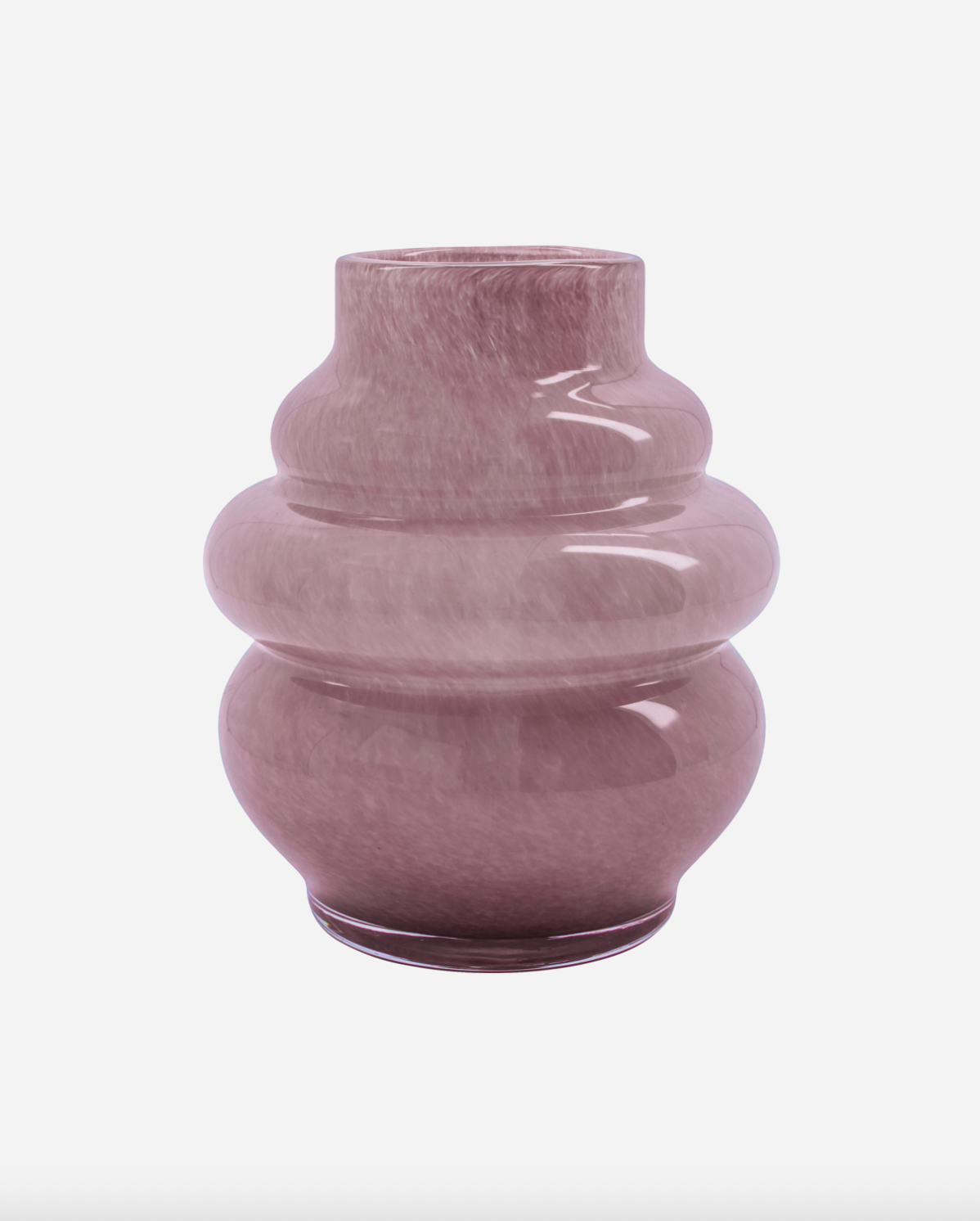 Vase Rosa mundgeblasen