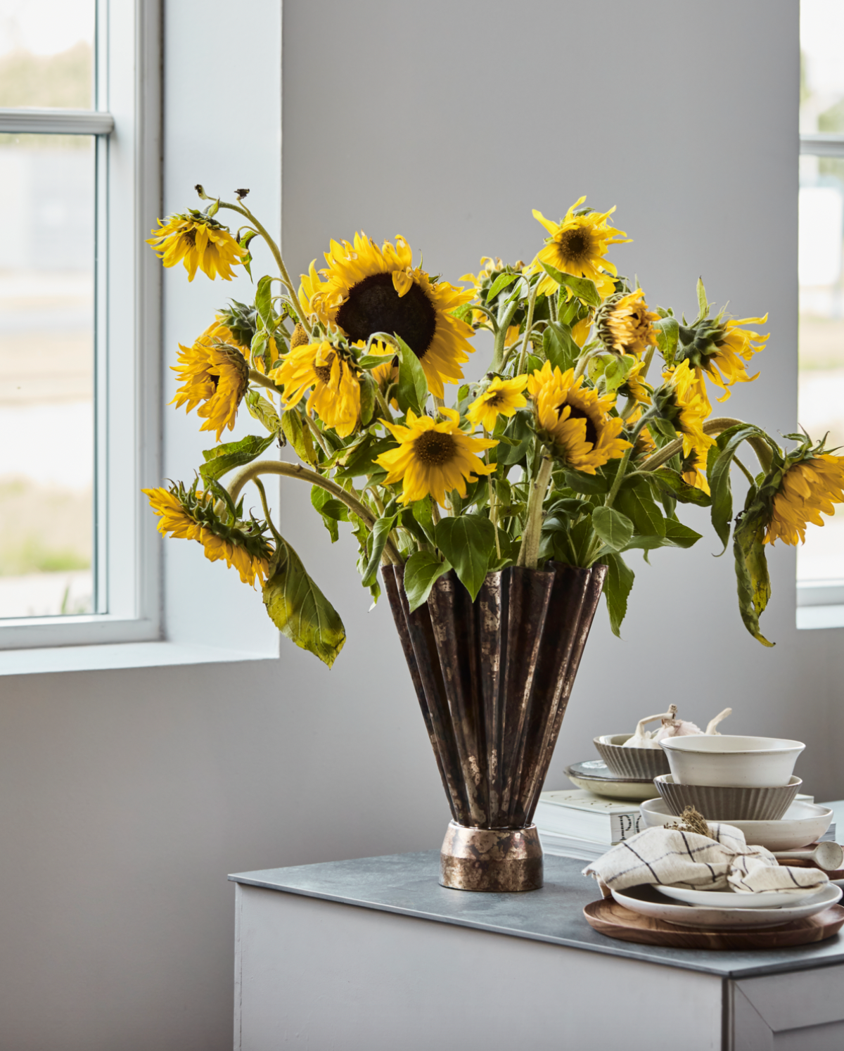 Vase Antik braun