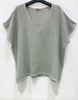 T-Shirt Cozy Leinenmix - Khaki