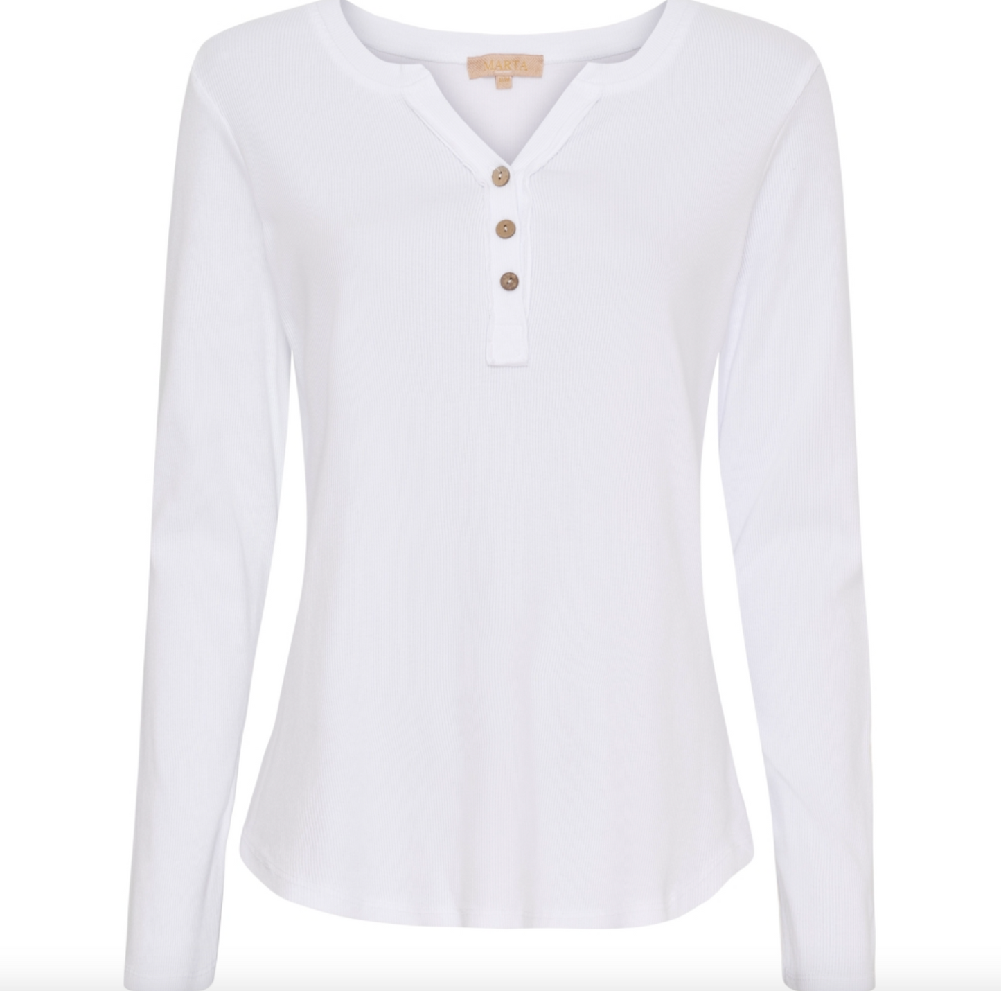 Bluse mit Knöpfen - Weiß
