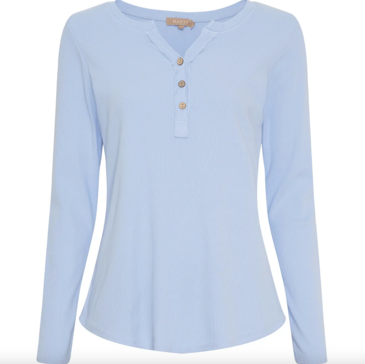 Bluse mit Knöpfen - Sky blue