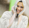 Regenponcho mit Kapuze