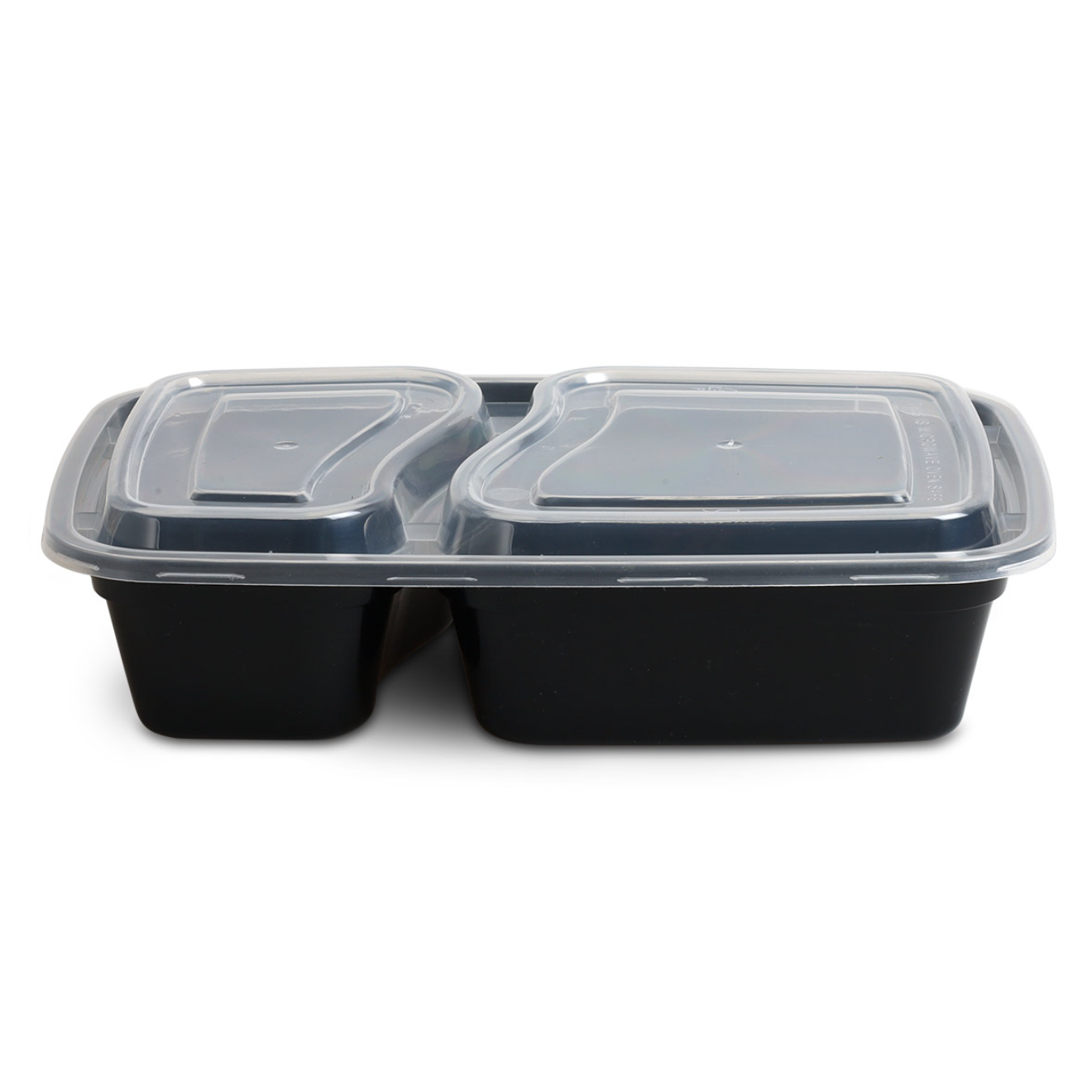 Wiederverwendbare Lunchboxen mit zwei Fächern und Deckel - 5 Stück
