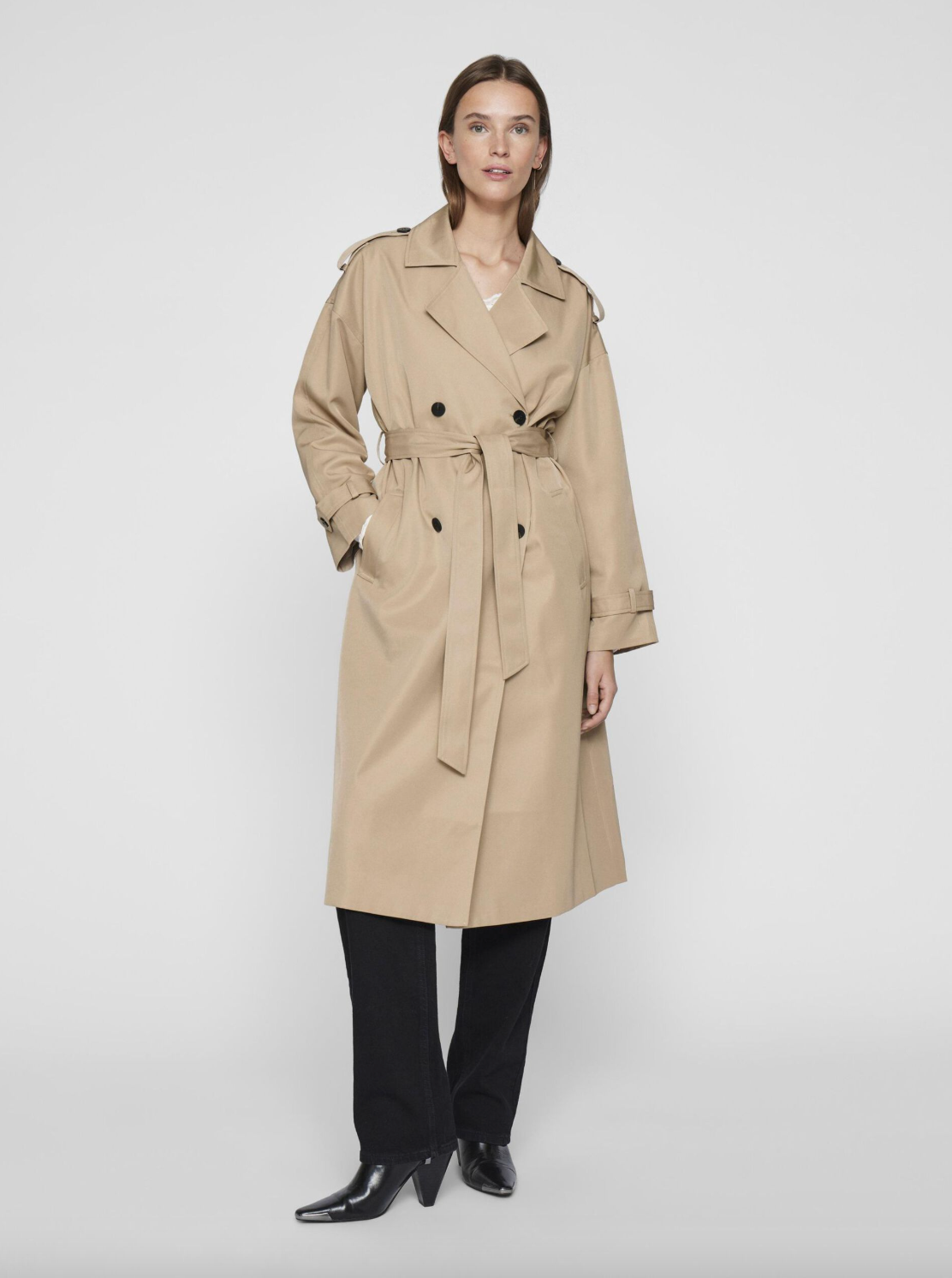Langer Trenchcoat - Savannah Tan