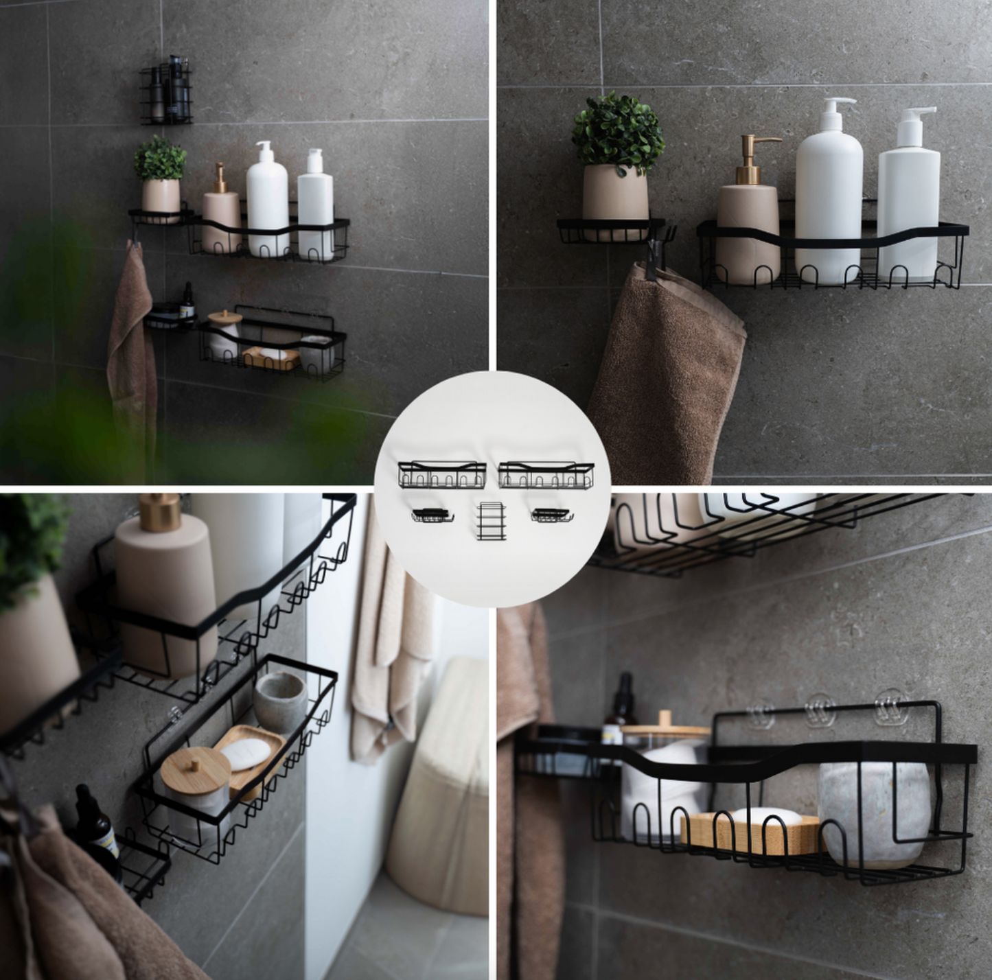 Badeaufhängeset mit 5 Teilen