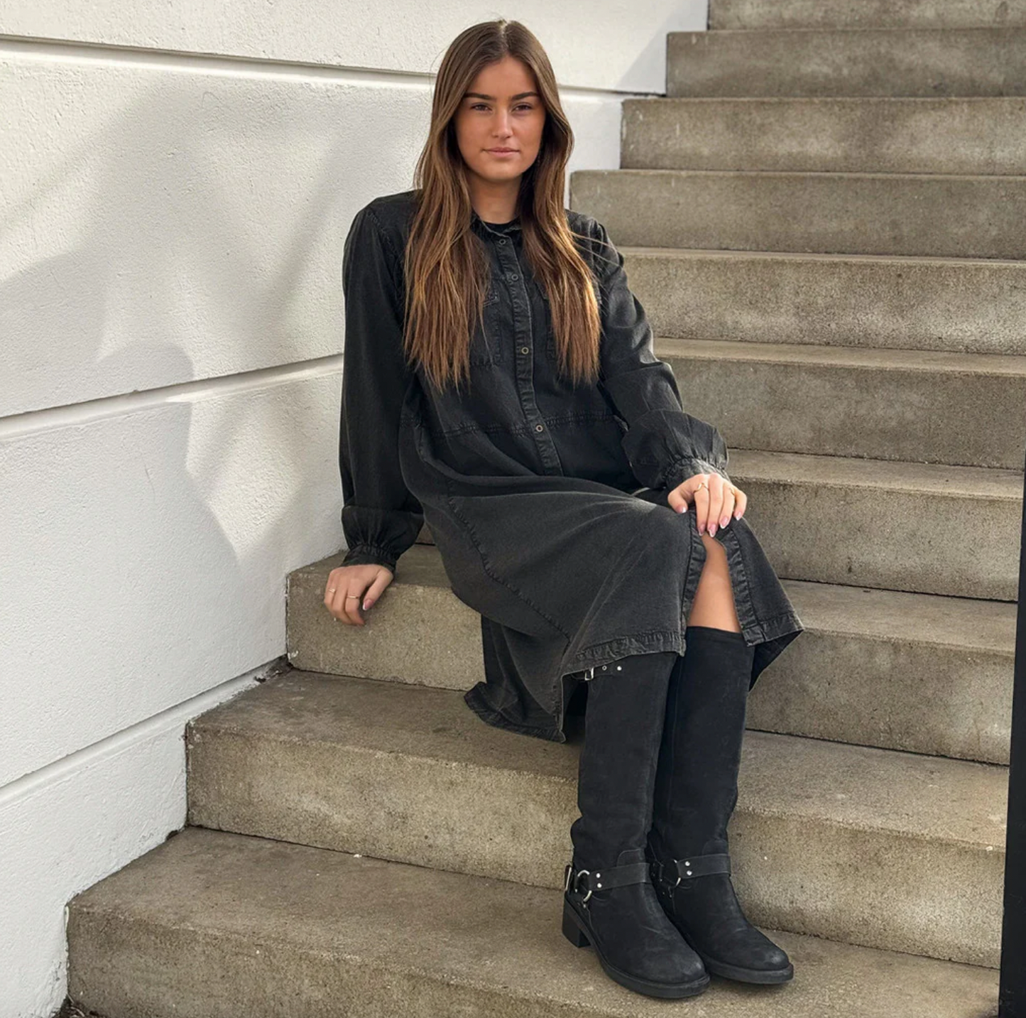 Kleid Victoria - Stone grey