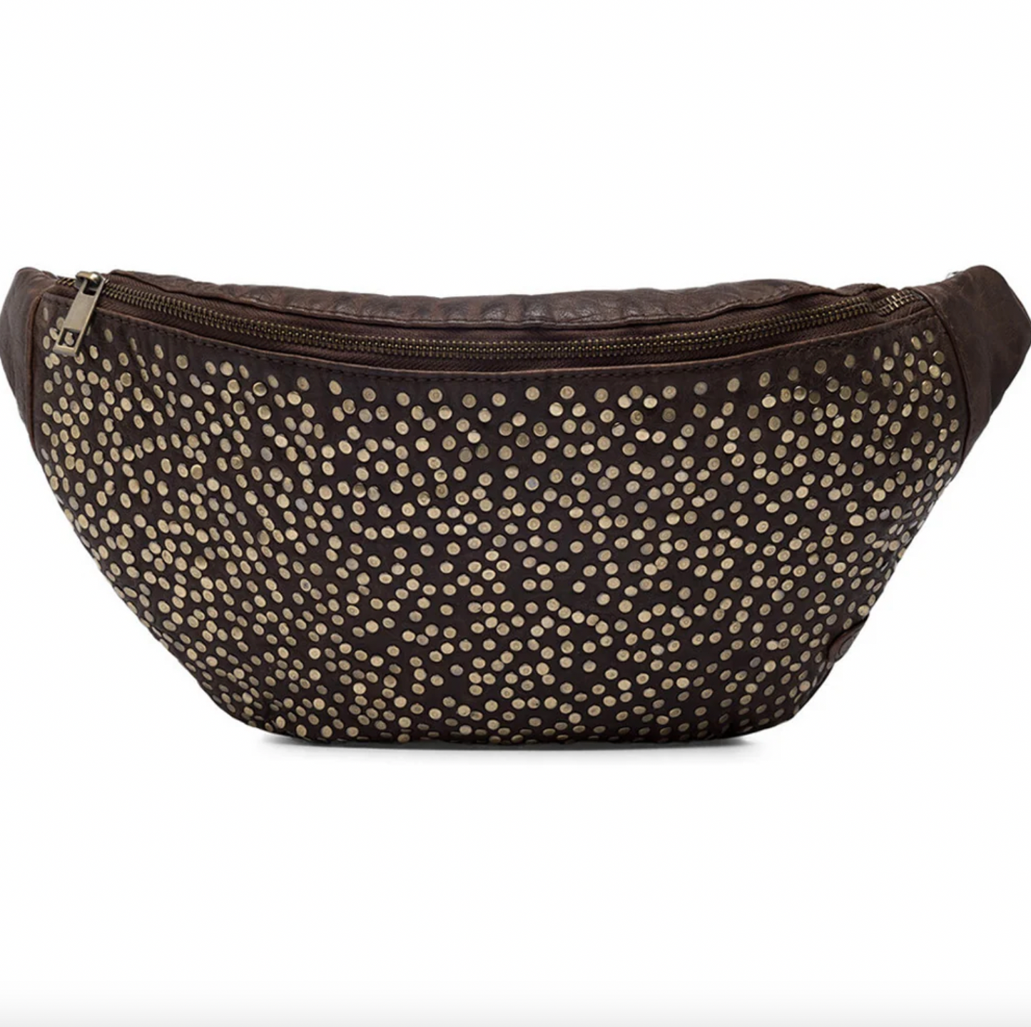 Bumbag Deluxe mit Nieten - Braun