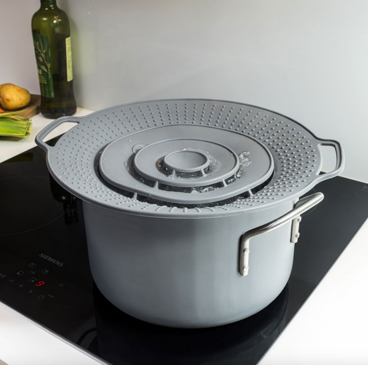 Topfdeckel mit Überkochschutz