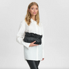 Clutch mit Rüschen Nero
