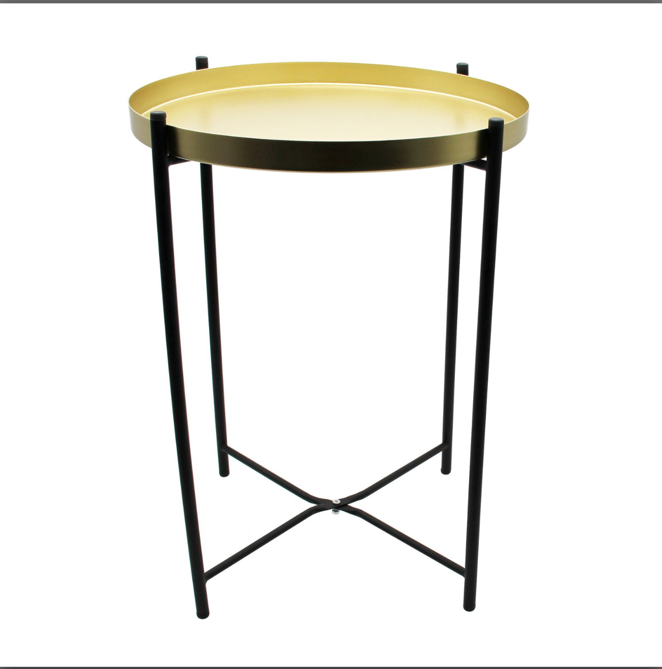 Tabletttisch in Gold