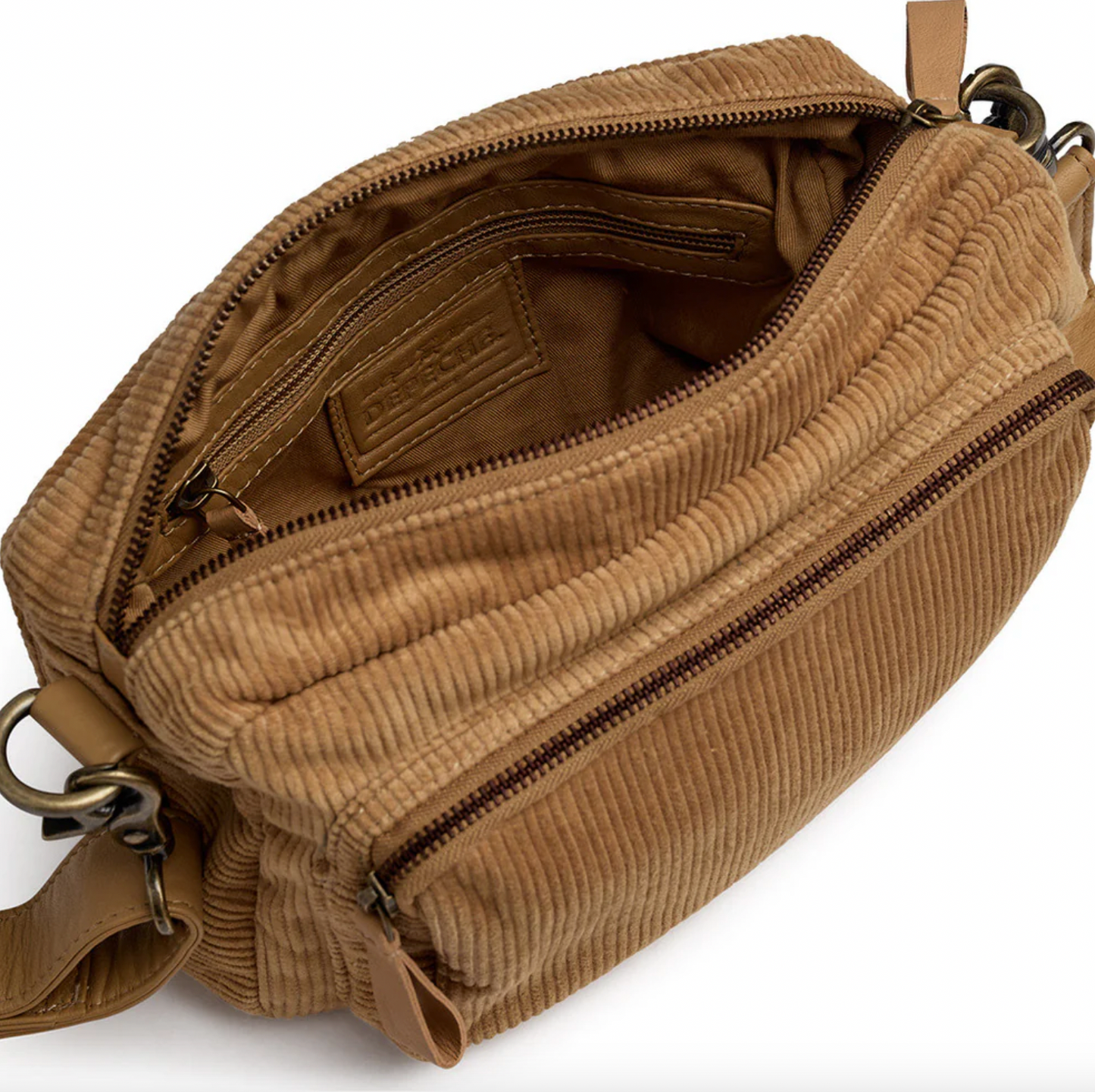 Crossbody Tan Samt